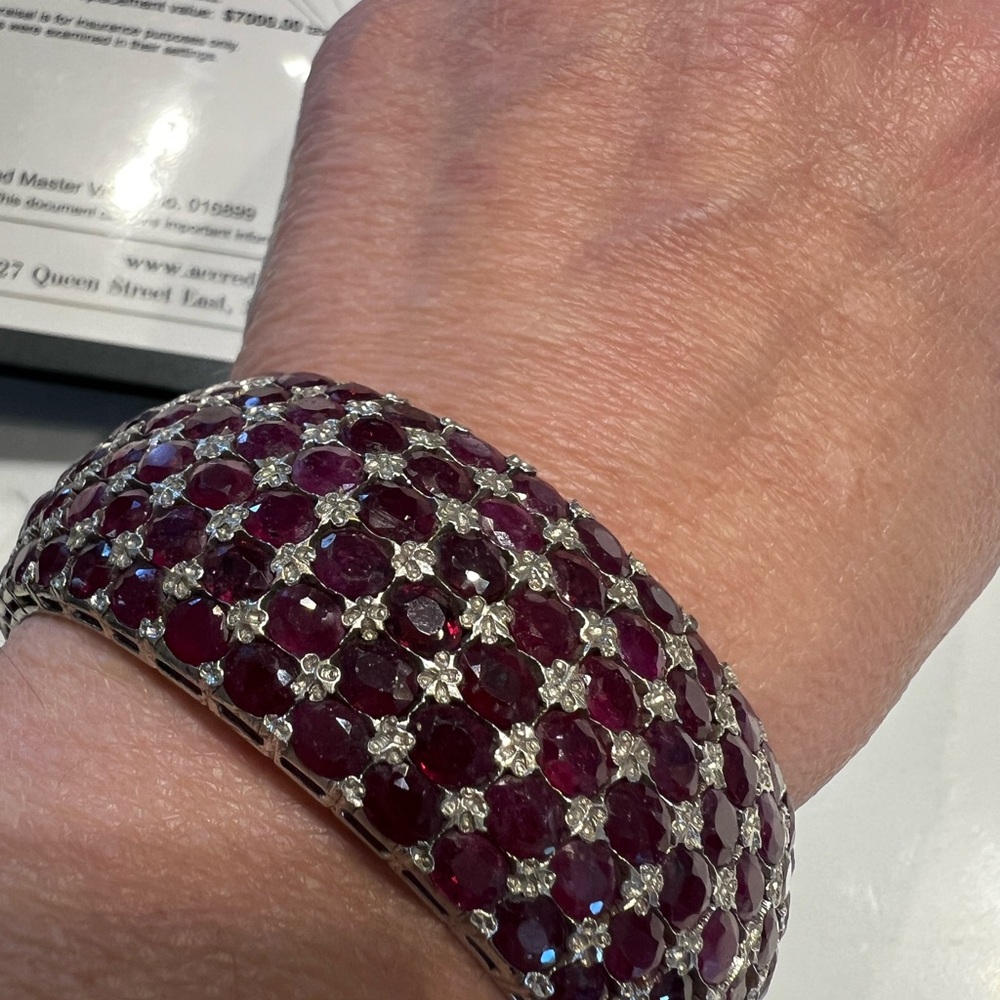 Elegant Ruby Bracelet
